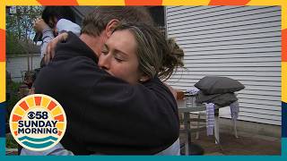 Woman’s quick thinking saves a life in a burning building; father thanks her