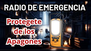 Lampara de Emergencia Zinker con Radio de Emergencias y PowerBank de 6000mAh