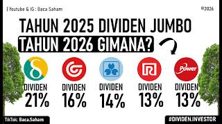 2026 Dividend Outlook for 5 Jumbo Dividend Stocks: Yield 13% to 21%