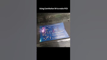Using ComMarker B4 60W to make PCB #fiberlaser#pcb #diy #laserengraving #mopar #jpt #circuit