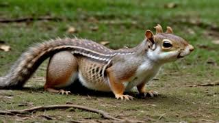 squirrel with an alligator's head