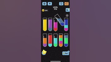 Water color sort level 770/sorting game#game #puzzle #colors #solution
