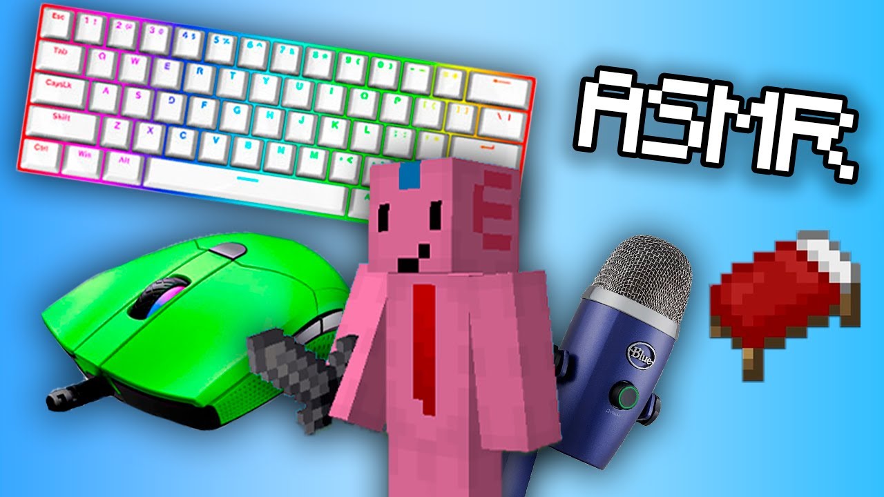 Brown Switches Keyboard + Mouse Sounds ASMR (Handcam) Hypixel Bedwars