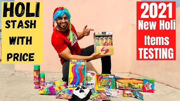 Holi Stash Testing 2021 | Latest Collection | Unique Color Crackers Testing |  Testing Part 1st