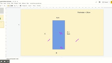 Teaching perimeter and area - Google Slides