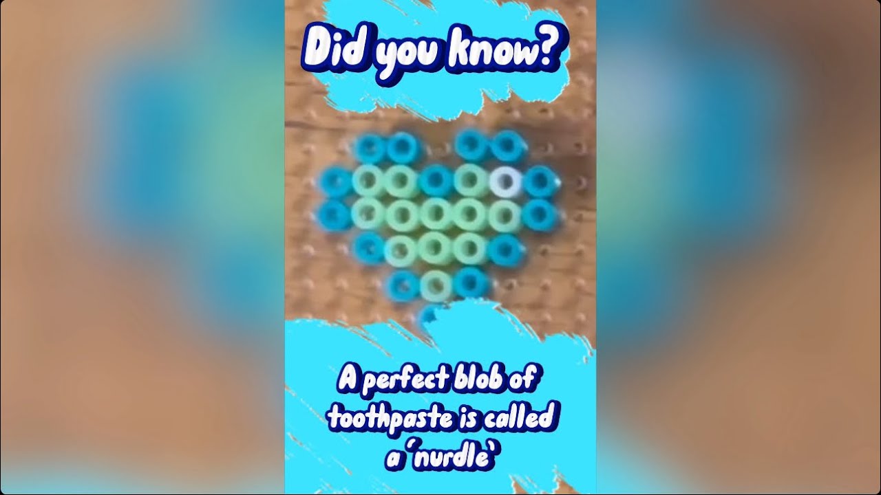 A Perfect Blob Of Toothpaste Is Called A 'Nurdle' | Satisfying Perler Crafting | 