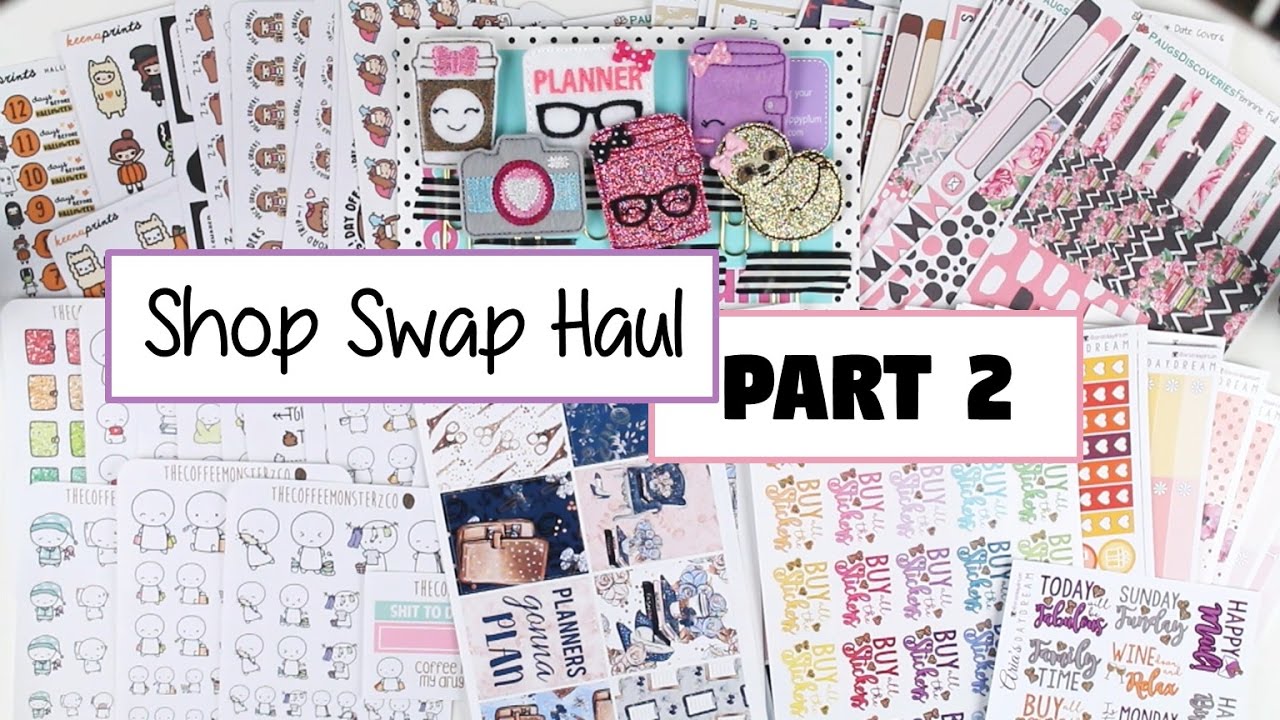 Sticker Haul | Etsy Shop Swap (Part 2) makeup artist choice