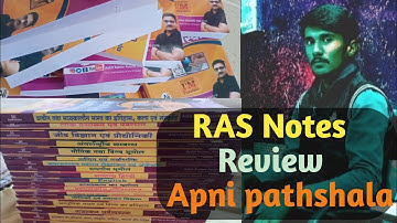 Unboxing RAS Notes by @Apni.Pathshala RAS Notes Review @ZindagiIAS apni pathshala ke ras notes.