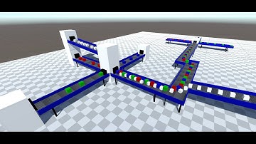 Unity 3D - Code Preview - Conveyor Belt - Merge + Split + Storage