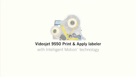 The Videojet® 9550 Print & Apply Labeller with Intelligent Motion™