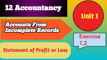 Statement of Profit or Loss /Class 12 Accountancy Unit 1