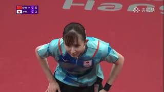 2023Hang Zhou杭州亚运会乒乓球 女子单打决赛 Sun Yingsha孙颖莎4-1早田希娜（日本）