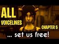 CHAPTER 5 ALL VOICE LINES! Bendy And The Ink Machine