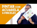 TIPS PARA EMPEZAR A PINTAR ACUARELA + 1 ROSA | 6 PINCELES | #QuédateEnCasa y #dibuja #conmigo