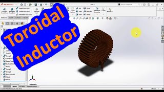 Design Toroidal inductor model using solidworks