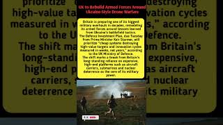 UK to Rebuild Armed Forces Around Ukraine-Style Drone Warfare #shorts #viral #trendingshorts #usa