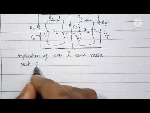 Mesh Analysis of Electric Circuits