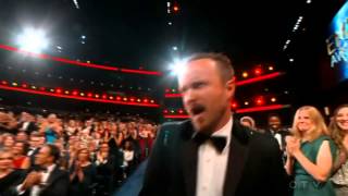 Aaron Paul wins an Emmy for "Breaking Bad" 2014 screenshot 5