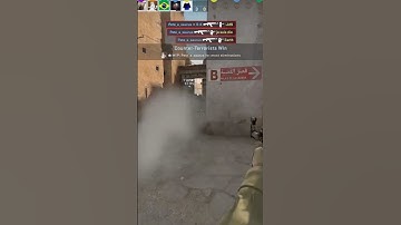 Somehow my bullets didn’t hit my teammate 😳 #csgo #ak47 #dust2