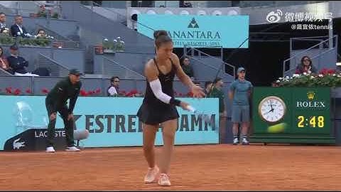 Underarm serve on match point: Sara Errani vs. Caroline Wozniacki