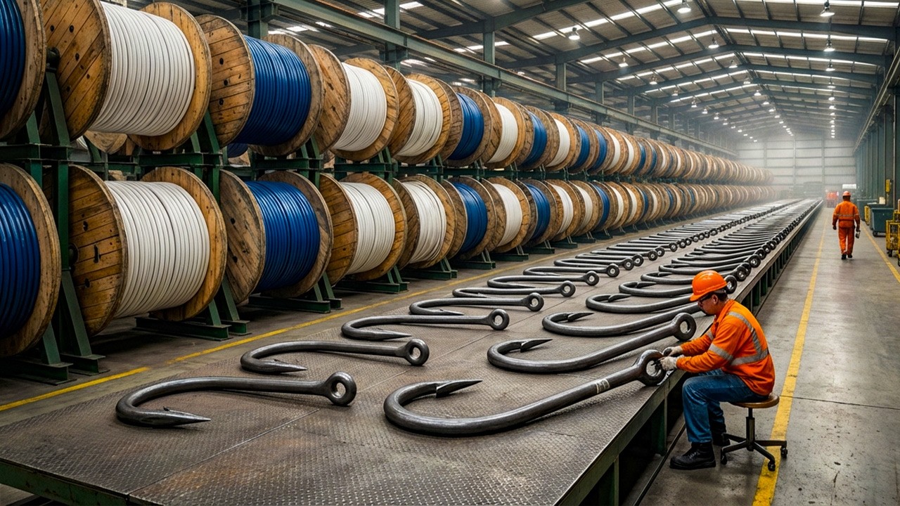 Como 10 Bilhões de Anzóis São Feitos em Mega Fábricas Que Chocaram os Engenheiros