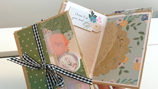 Paper Bag Junk Journal Album Made w/ Single Sided Paper Scraps Budget Crafting!