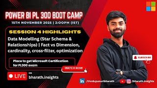 Session 4: Data Modelling (Star Schema & Relationships) | Fact vs Dimension,  Model optimization | Wealth