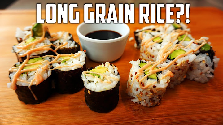 Can You Make Sushi With Regular Rice? Avocado Sushi Rolls - Inside and out!