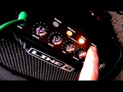 Line 6 Micro Spider amp: Designed for electric guitar, tested with a Bass