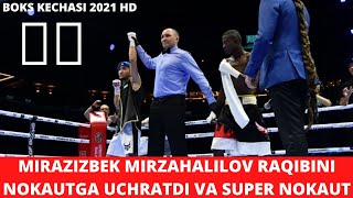 Boks. Mirazizbek Mirzahalilov raqibini texnik nokautga uchratdi boks kechasi humo arena Toshkent