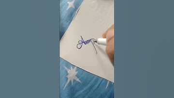 Anoop name signature video #short@thankful art gallery 💕 🎨🎭