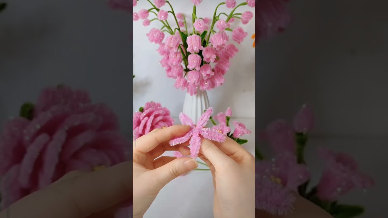DIY Artifical flowers with pipeline cleaner , craft ideas, HANDmade flowers