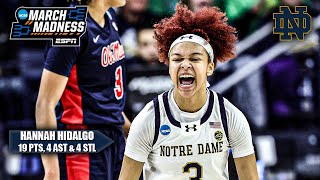 HIGHLIGHTS from Hannah Hidalgo vs. Ole Miss Rebels | ESPN College Basketball | NCAA Tournament