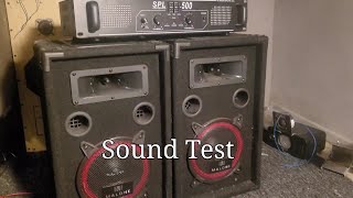 Cheap PA Speakers sound test   Skytec SPL 500 Amplifier Sound Test! 