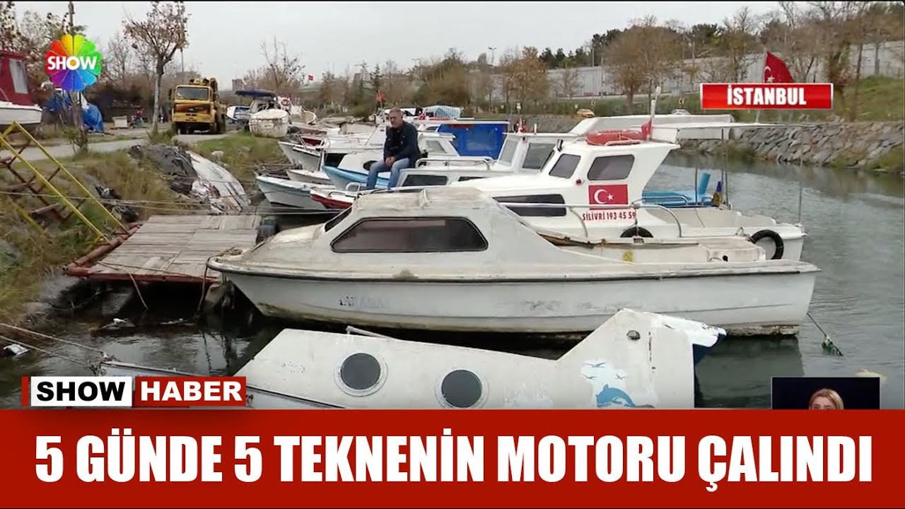 5 günde 5 teknenin motoru çalındı