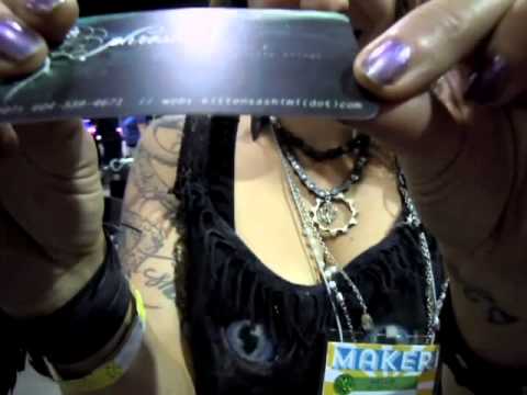 Bike Part Wearable Art at Vancouver Maker Faire 2013
