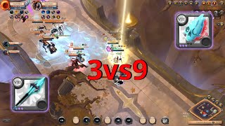 Frost madness on the roads | crazy outnumbered fights Albion Online