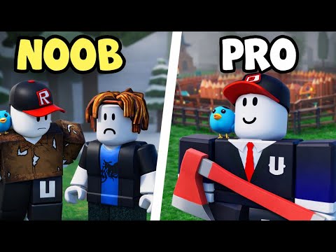 Noobs vs Pro Who will faster pass 99 night in the forest? Roblox