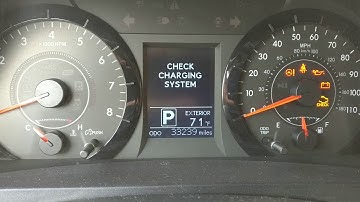 Sienna 2015 is it normal to say "Check Charging System" in accessory power mode?