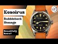 BEST BUBBLE BACK HOMAGE? Keaoirus 36mm Watch Review #HWR