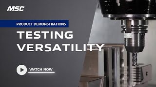 MSC Edge Endmill, CNC Machining 5 Materials at High Speeds (D2 Steel, 316L, Aluminium Test)