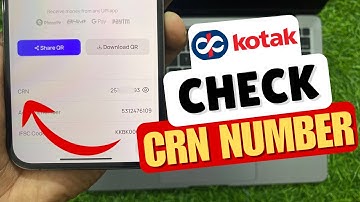 How To Check CRN Number In Kotak 811 App 2025 | Kotak Bank CRN Kaise Dekhe