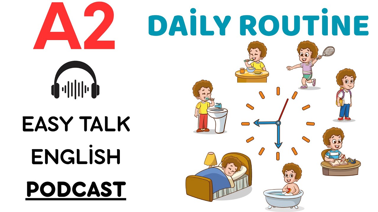 Daily Routine 🕒 | Easy English Podcast Story (A2 Level Listening ...