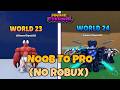 From Noob to Pro in Anime Eternal Without Spending ANY Robux! (World 24 Progression)