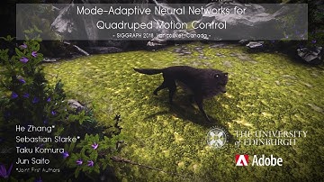 [SIGGRAPH 2018] Mode-Adaptive Neural Networks for Quadruped Motion Control