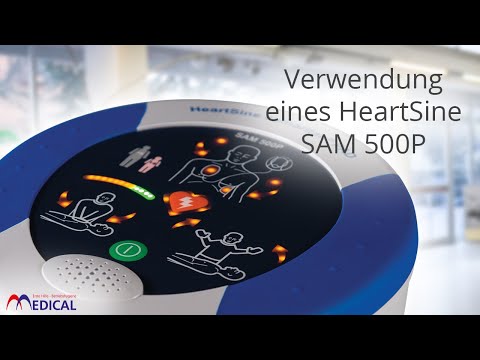 Verwendung eines halbautomatischen HeartSine SAM 500P an einem Erwachsenen.Entdecken Sie unseren AED-Onlineshop unter: www.defiworld.deVideoquelle: Mit freun...