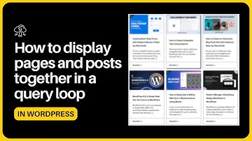 How to display pages and posts together in a query loop