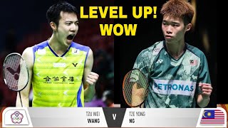 LEVEL UP! | NG Tze Yong(MAS) vs Wang Tzu Wei(TPE) | AMAZING Performance by NG Tze Yong