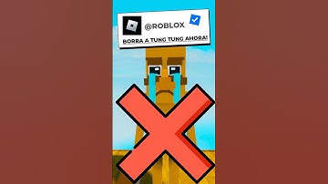 Borré a Tung Tung Sahur de mi juego de Roblox