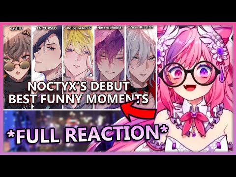 Ironmouse Reacts To The NOCTYX DEBUT HIGHLIGHTS THAT I MADE!! (NIJISANJI EN NOCTYX DEBUT HIGHLIGHTS)